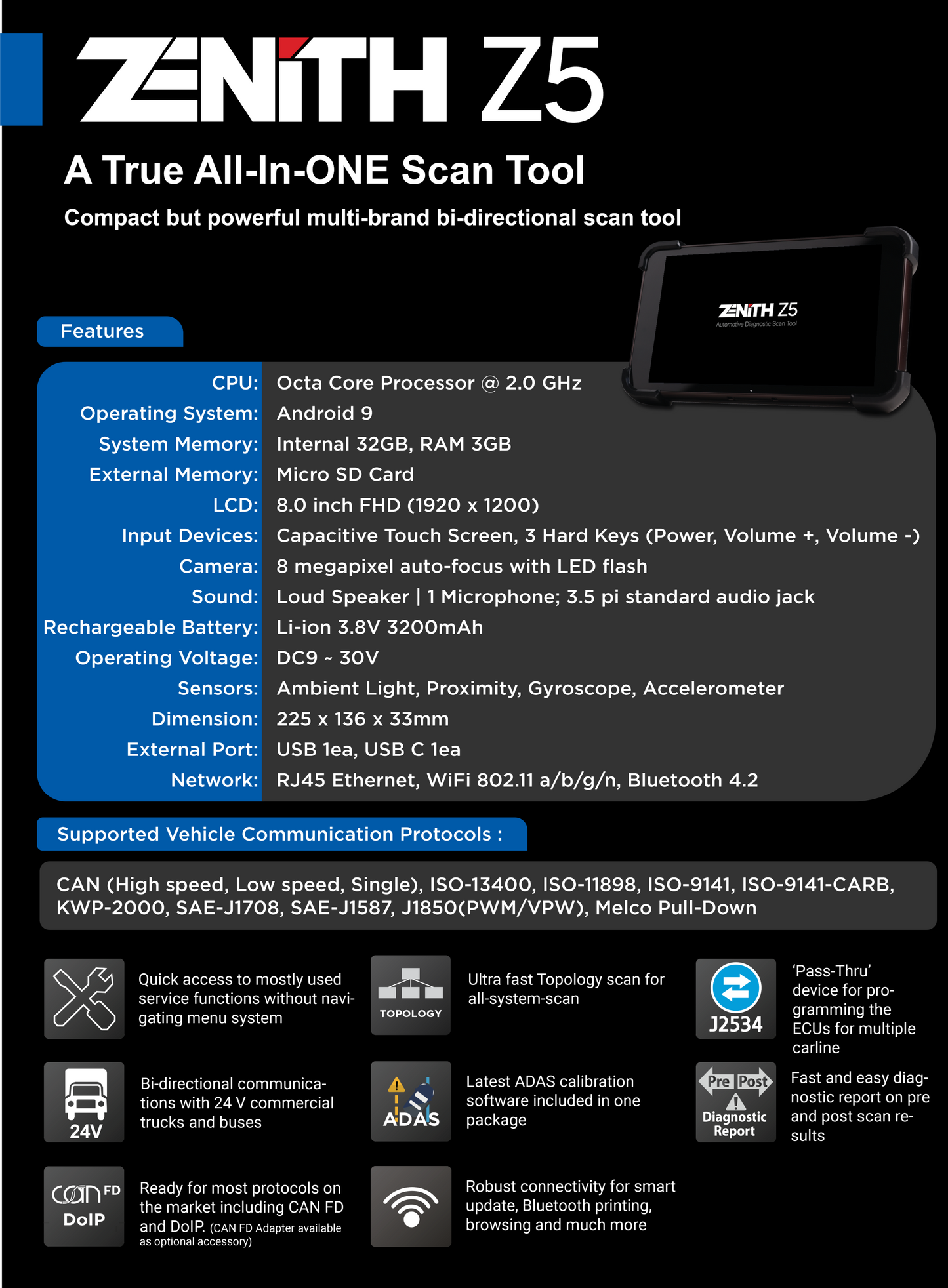 ZENITH Z5 (Advanced Level Auto)