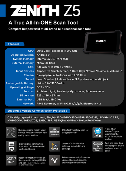 ZENITH Z5 (Advanced Level Auto)